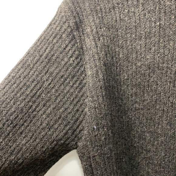 LL Bean Vintage Wool Alpaca Ribbed Thick Knit Zipper Cardigan Jacket Sweater XL - Picture 16 of 17